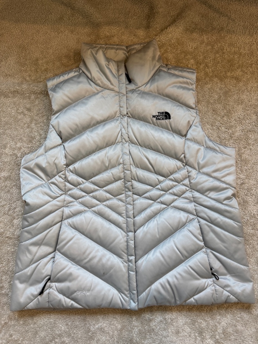 The North Face Light Silver Puffer Vest